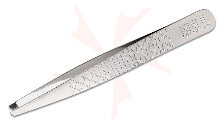 Kiehl Solingen 10cm Professional Tweezers, Ceramic Diamond Coating, Slanted Tips