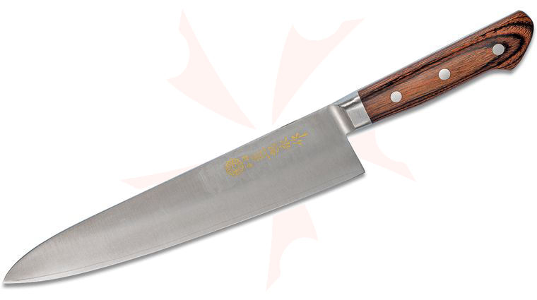 Kikuichi Elite Warikomi Gold Gyuto All Purpose Knife 9.5 inch Blade (WGA24-09-5)