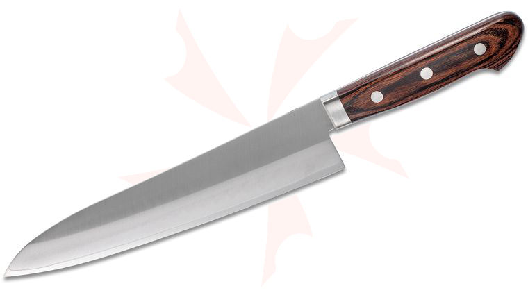 Kikuichi Elite Warikomi Gold Gyuto All Purpose Knife 8 inch Blade (WGA21-08-0)
