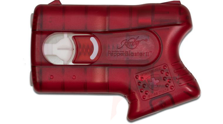 Kimber America PepperBlaster II Pistol Grip Pepper Self-Defense Solution, Red