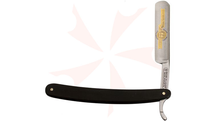 Robert Klaas 5/8 inch Hollow Ground Straight Razor, Ebony Wood Handle
