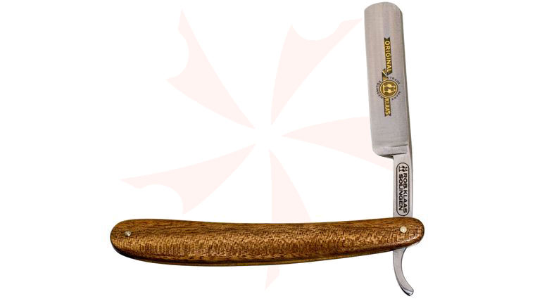 Robert Klaas 5/8 inch Hollow Ground Straight Razor, Walnut Wood Handle
