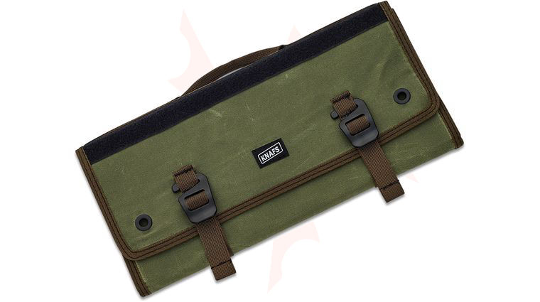 Knafs Co. Tool Burrito Grande Knife Maintenance Roll Pouch, Guacamole Edition