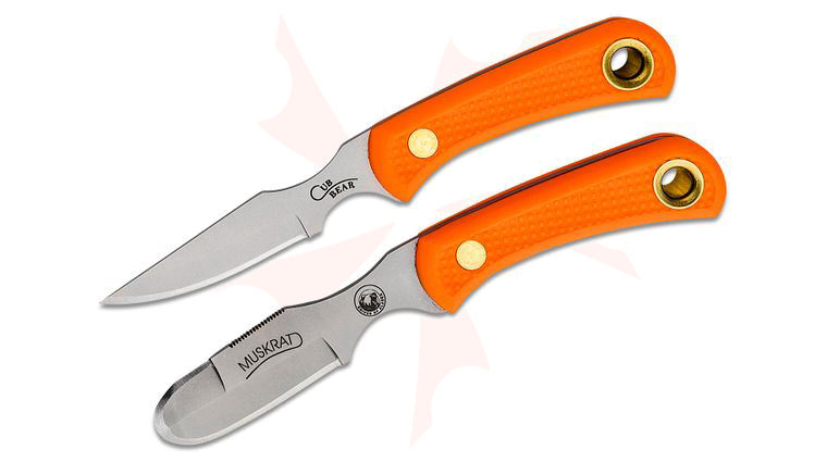 Knives of Alaska Muskrat/Cub Bear Combo Set, Orange Santoprene