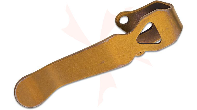 LynchNW Lynch Northwest Benchmade/Emerson/Pro-Tech Stubby Bronze Anodized Deep Carry Titanium Pocket Clip