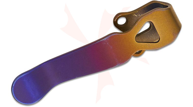 LynchNW Lynch Northwest Benchmade/Emerson/Pro-Tech Stubby Fade Anodized Deep Carry Titanium Pocket Clip