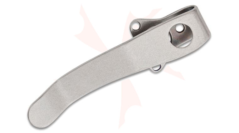 LynchNW Lynch Northwest Spyderco Military/Tuff Model 1 Stonewashed Deep Carry Titanium Pocket Clip