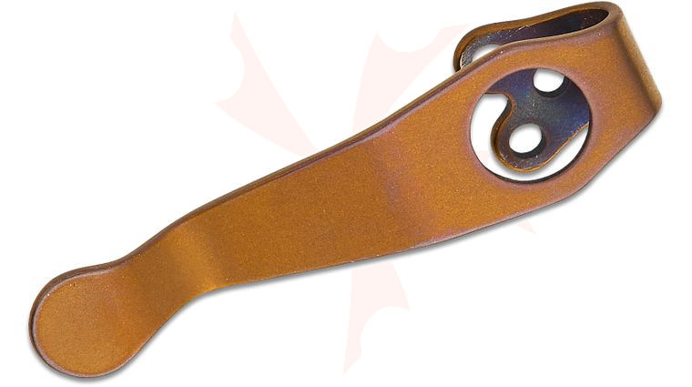 LynchNW Lynch Northwest Spyderco Stubby Clip Replacement Bronze Anodized Deep Carry Titanium Pocket Clip
