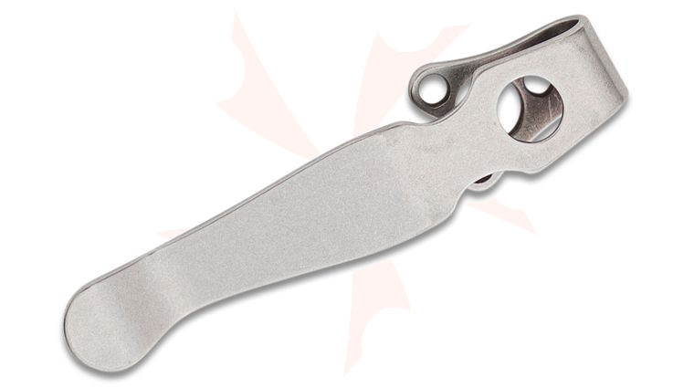 LynchNW Lynch Northwest Spyderco Shaman Stonewashed Deep Carry Titanium Pocket Clip