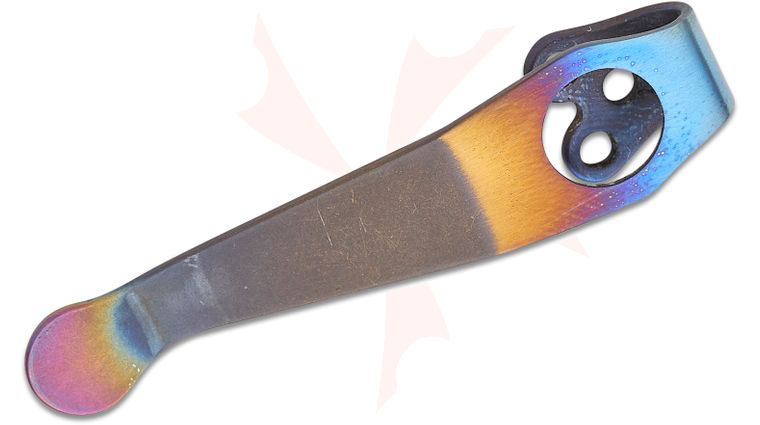 LynchNW Lynch Northwest Spyderco Standard Short Industrial Heat Deep Carry Titanium Pocket Clip