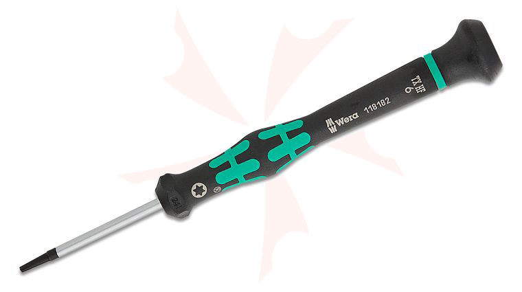 LynchNW Lynch Wera 118182 T6 x 40mm Kraftform Micro Torx HF Precision Screwdriver - Skinny Handle