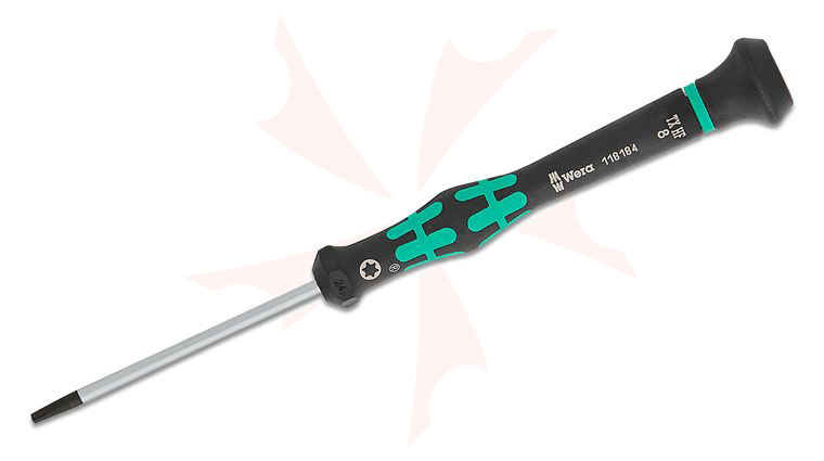 LynchNW Lynch Wera 118184 T8 x 60mm Kraftform Micro Torx HF Precision Screwdriver - Skinny Handle