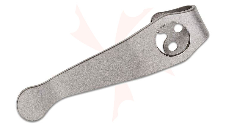 LynchNW Lynch Northwest Spyderco Standard Short Bead Blasted Deep Carry Titanium Pocket Clip