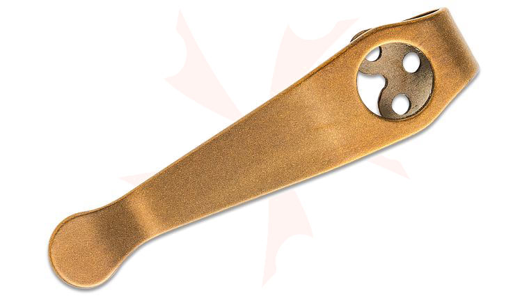 LynchNW Lynch Northwest Spyderco Standard Short Bronze Anodized Deep Carry Titanium Pocket Clip