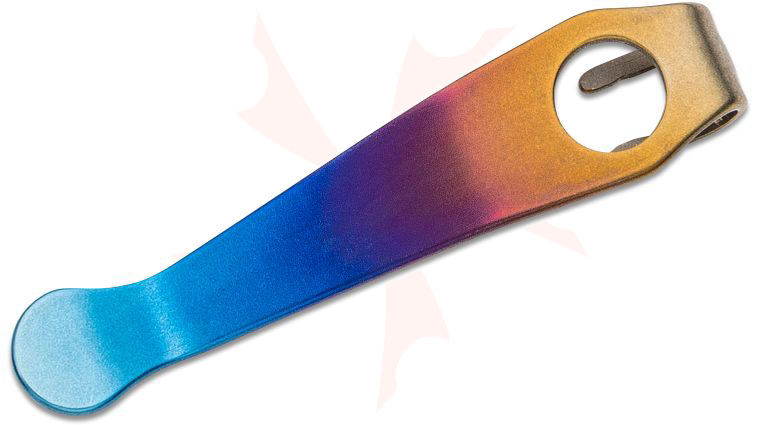LynchNW Lynch Northwest Spyderco Wire Clip Replacement Fade Anodized Deep Carry Titanium Pocket Clip