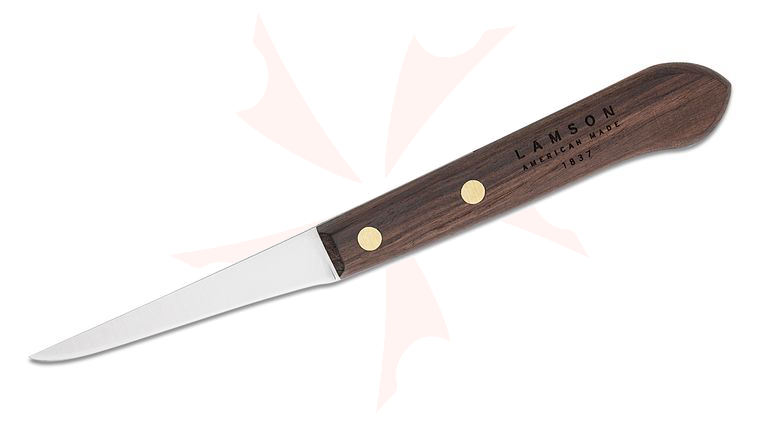 Lamson USA Pro Stamped Granny Tools Walnut Grandma's New Used Paring Knife - Plain Edge