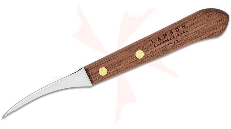 Lamson USA Pro Stamped Granny Tools Walnut Shrimp Deveiner Knife