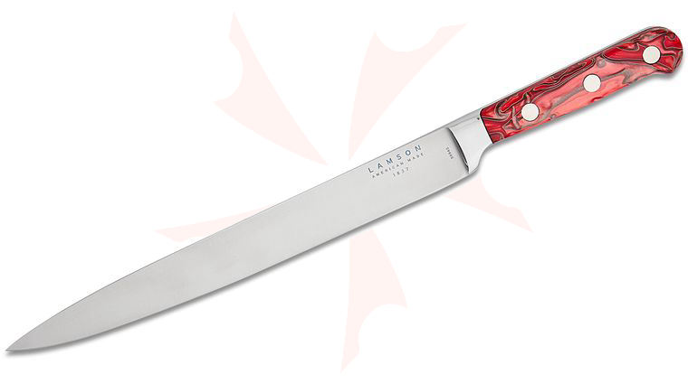 Lamson USA 10 inch Fire Forged Slicing Knife, Kirinite Handle