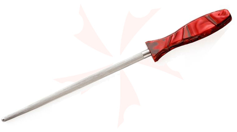 Lamson USA 10 inch Fire Forged Butcher Steel, Kirinite Handle