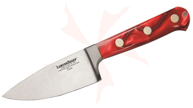 Lamson USA 4 inch Fire Forged Wide Chef's Knife, Kirinite Handle