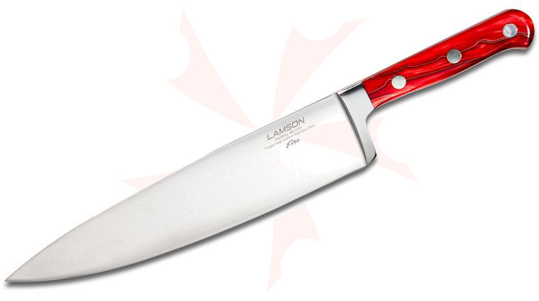 Lamson USA 10 inch Fire Forged Wide Chef's Knife, Kirinite Handle