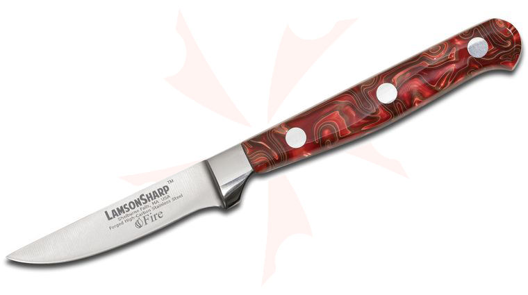 Lamson USA 2.875 inch Fire Forged Trimming/Paring Knife, Kirinite Handle