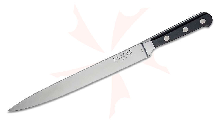 Lamson USA 10 inch Midnight Forged Slicer, Black G10 Handle