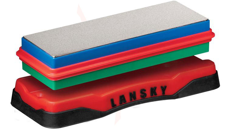 Lansky 6 inch x 2 inch Double-Sided Diamond Benchstone - Medium/Fine
