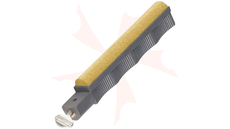 Lansky Curved Blade Medium Sharpening Hone - Dark Gray Holder