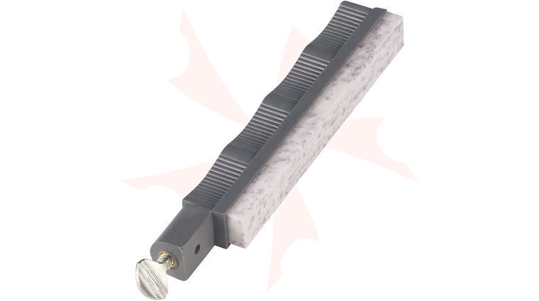 Lansky Natural Soft Arkansas Sharpening Hone - Gray Holder