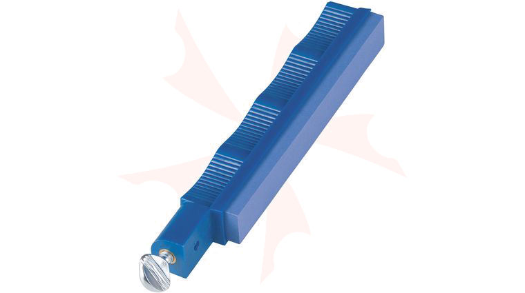 Lansky Super Sapphire Polishing Sharpening Stone - Metallic Blue Holder