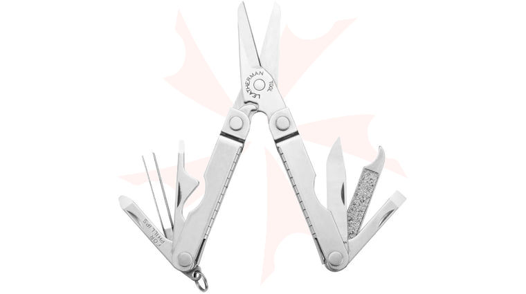 Leatherman Micra Keychain Mini Multi-Tool, 2.5 inch Closed, Stainless Steel Handles