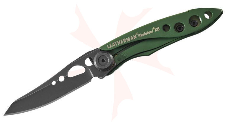 Leatherman Skeletool KB Folding Knife 2.6 inch Plain Blade, OD Green Stainless Steel Handles
