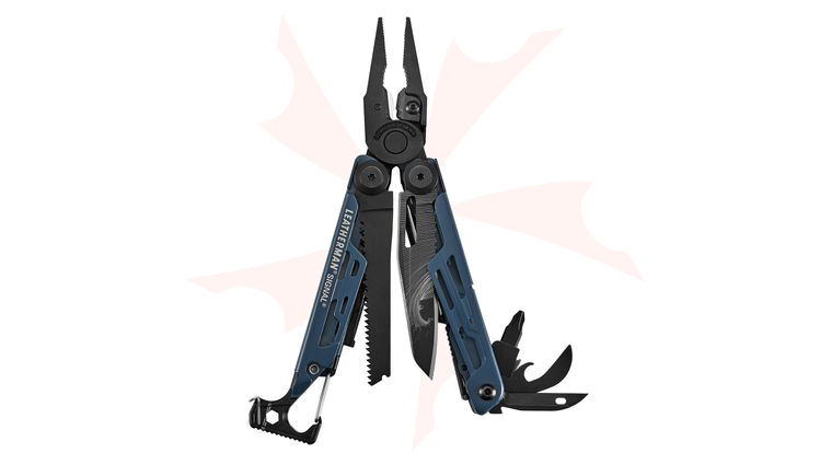 Leatherman Signal Full-Size Multi-Tool, Nocturnal Blue, Safety Whistle, Ferrocerium Rod and Diamond Sharpener
