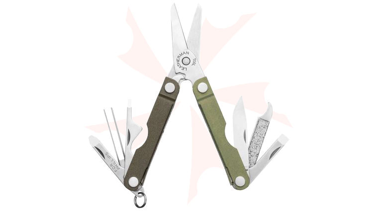Leatherman Micra Keychain Mini Multi-Tool, 2.5 inch Closed, Spruce Green Stainless Steel Handles