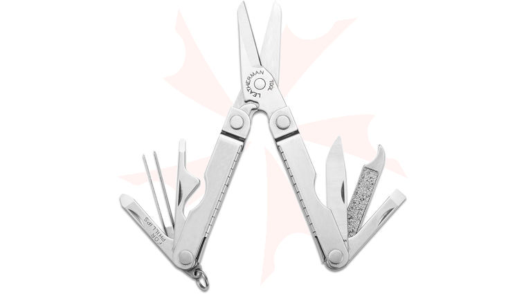 Leatherman Micra Keychain Mini Multi-Tool, 2.5 inch Closed, Stainless Steel Handles