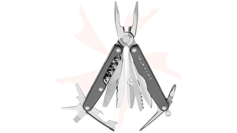 Leatherman Juice Xe6 Pocket-Size Multi-Tool, Storm Gray