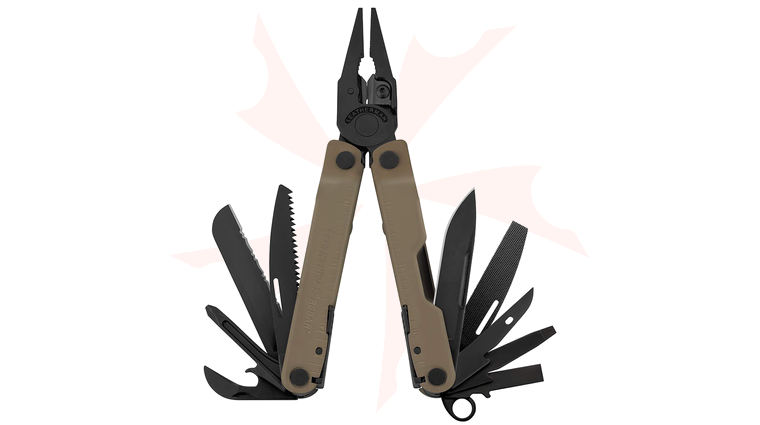 Leatherman Rebar Full-Size Multi-Tool, Coyote Tan, Stainless Steel