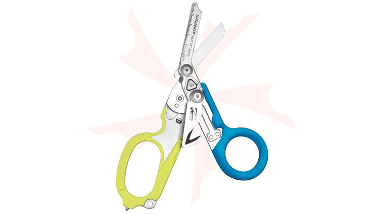 Leatherman Raptor Rescue Medical Shears Full-Size Multi-Tool, Yellow and Blue, Utility Holster