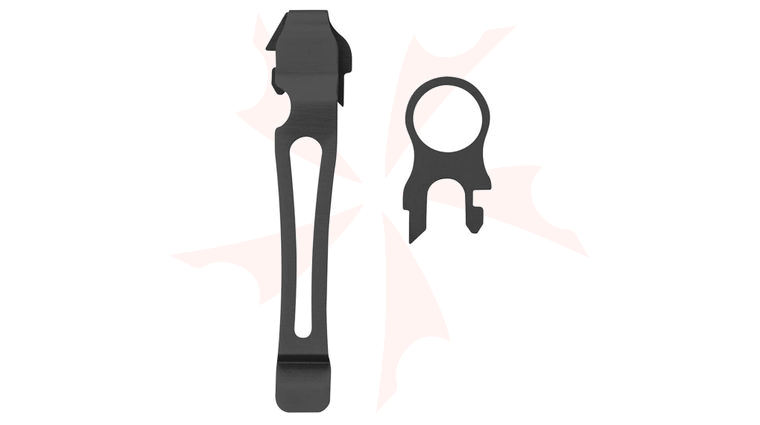 Leatherman Quick Release Lanyard Ring and Removable Pocket Clip, Black
