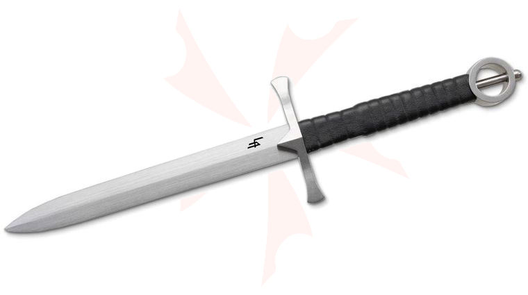 CAS Iberia Legacy Arms Irish Hand and Half Dagger 11.25 inch Double Edge Blade, Leather Wrapped Handle