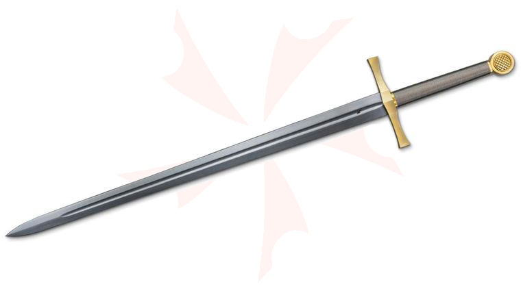 CAS Iberia Legacy Arms Excalibur The Sword of Power 32.5 inch Blade, Steel Wire Wrapped Wood Handle, Leather Wrapped Wooden Scabbard