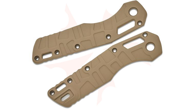 Lex Customs Microtech MSI Titanium Scales, Turtle, Flat Dark Earth (FDE), Knife Not Included