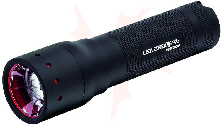 LED Lenser 880004 P7.2 Full-Size LED Flashlight, 320 Max Lumens, Black