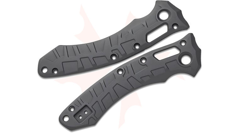 Lex Customs Microtech Amphibian Titanium Scales, Flat, Armor Black, Knife Not Included