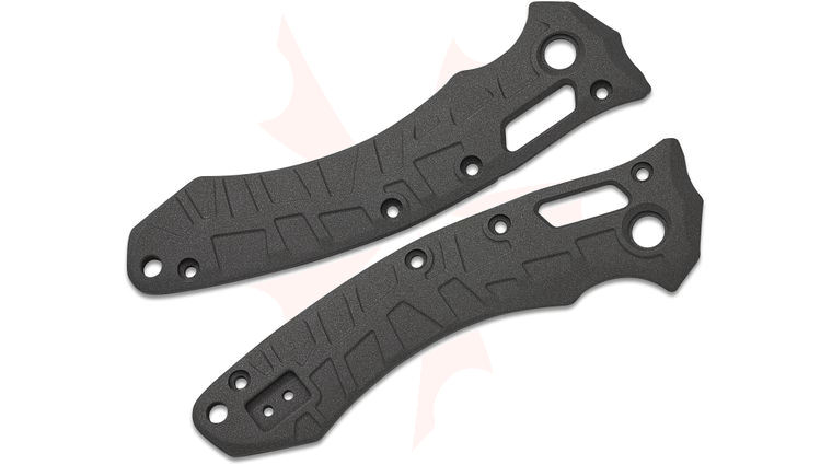 Lex Customs Microtech Amphibian Titanium Scales, Turtle, Cobalt Gray, Knife Not Included
