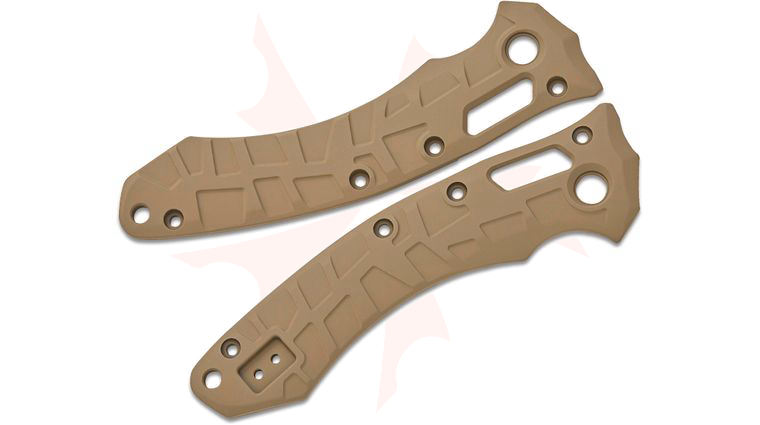 Lex Customs Microtech Amphibian Titanium Scales, Flat, Glock FDE, Knife Not Included