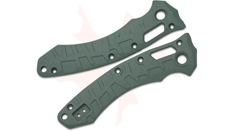 Lex Customs Microtech Amphibian Titanium Scales, Turtle, Charcoal Green, Knife Not Included