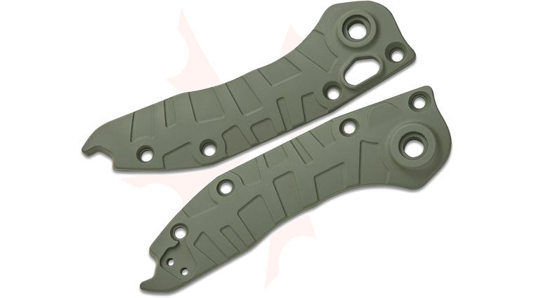 Lex Customs Microtech AUTO Stitch Titanium Scales, Flat, Milspec OD Green, Knife Not Included