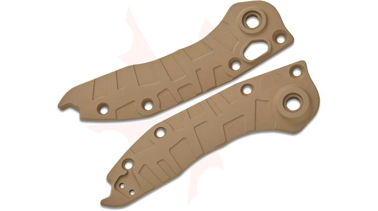 Lex Customs Microtech AUTO Stitch Titanium Scales, Flat, Glock FDE, Knife Not Included